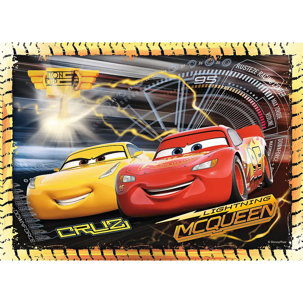 Пазл "4 в 1" - Напоготові, вперед!/Disney Cars 3, Trefl, 34608 3