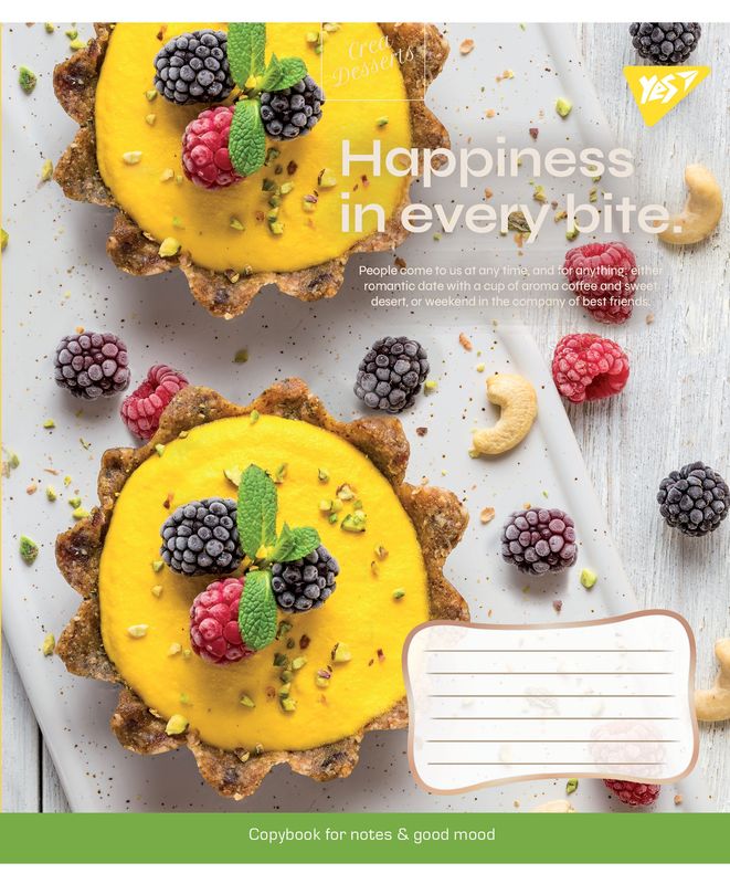 Тетрадь 48 лин. YES Desserts, 766456 2