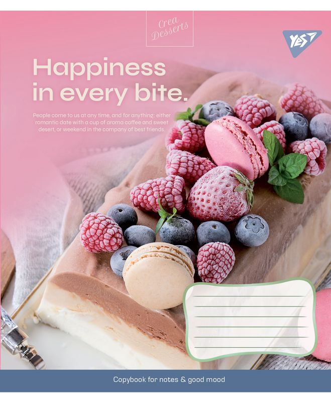 Тетрадь 48 лин. YES Desserts, 766456 3