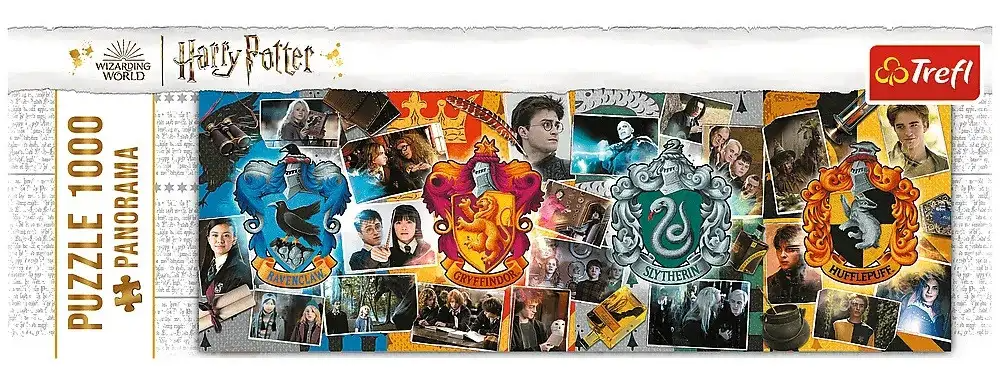 Пазл "1000" Панорама - Чотири будинки Хогварта/ Warner Harry Potter,Trefl, 59051 1