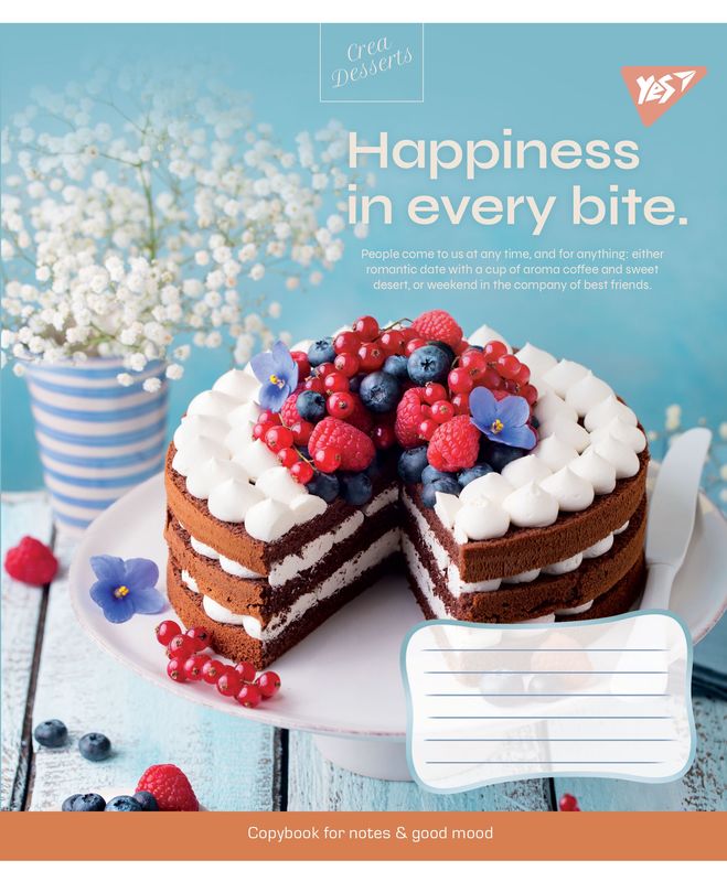 Тетрадь 48 лин. YES Desserts, 766456