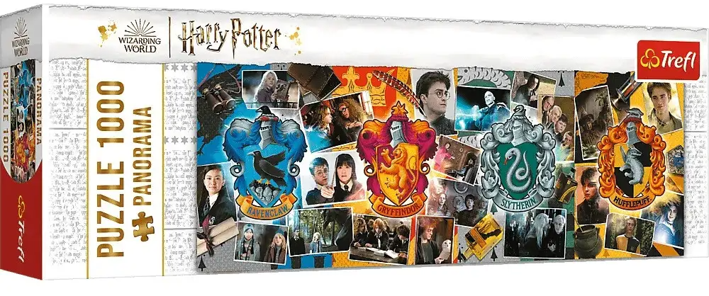 Пазл "1000" Панорама - Чотири будинки Хогварта/ Warner Harry Potter,Trefl, 59051