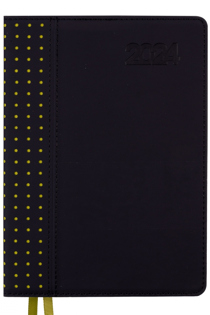 Ежедневник датированный А5 2024, "Destiny", твердый, 368 стр., графит, 252438, Leo Planner 1