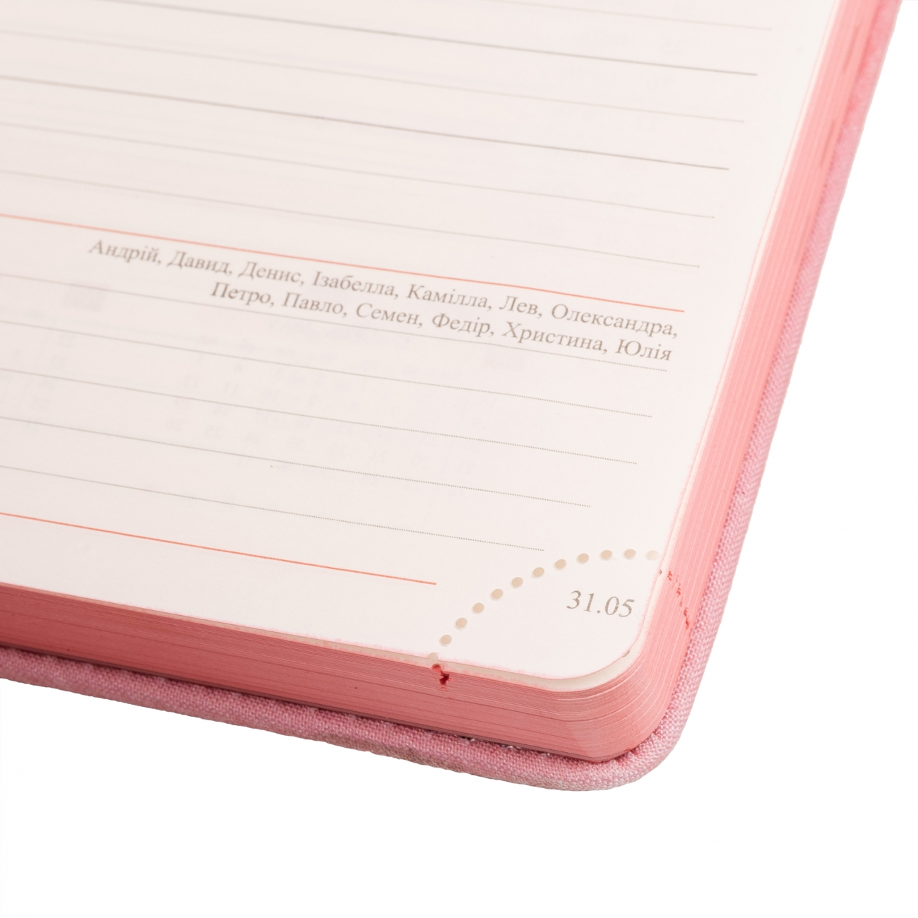 Ежедневник датированный А5 2024, "Motive", твердый, 368 стр., розовый, 252480, Leo Planner 8