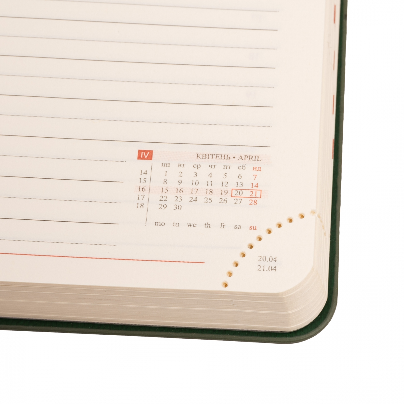 Ежедневник датированный А6 2024, "Corsa", мягкий, 352 стр., хаки, 252461, Leo Planner 7