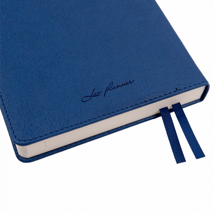 Ежедневник датированный А5 2024, "Escalada", твердый, 368 стр., синий, 252440, Leo Planner 9
