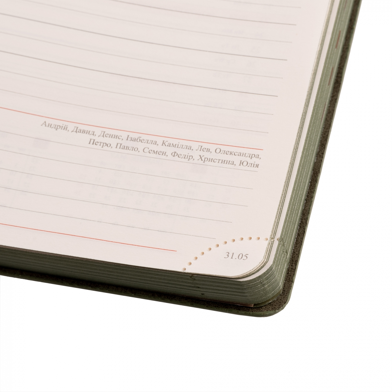 Щоденник датований А5 2024, "Boss", м`який, 368 стор., хакі, 252419, Leo Planner 7