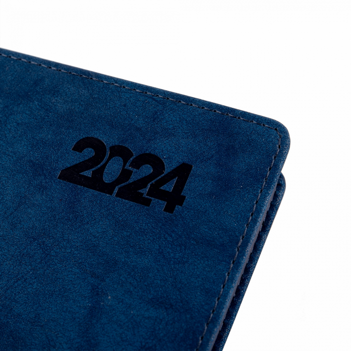 Ежедневник датированный А5 2024, "Case", интегральный, 368 стр., т. синий, 252427, Leo Planner 6