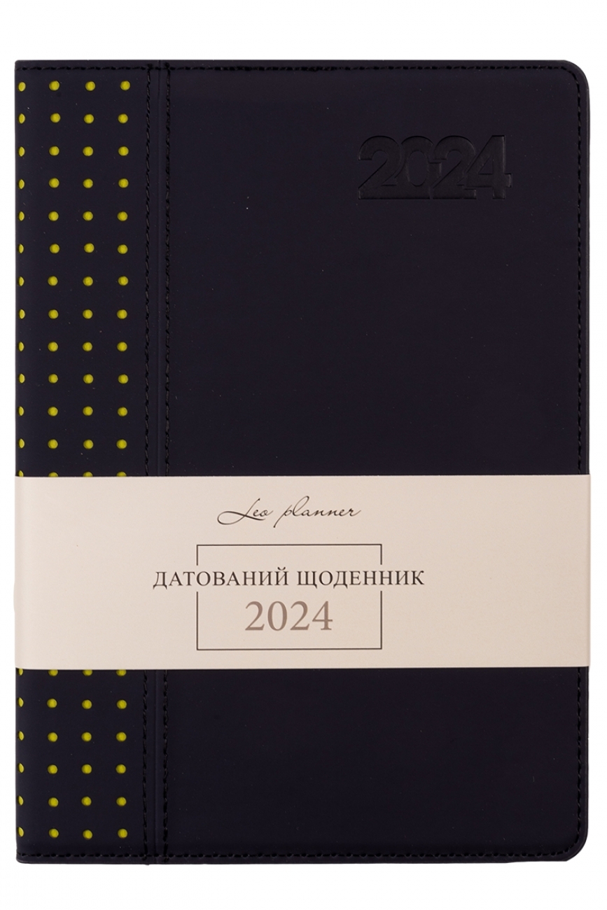 Ежедневник датированный А5 2024, "Destiny", твердый, 368 стр., графит, 252438, Leo Planner