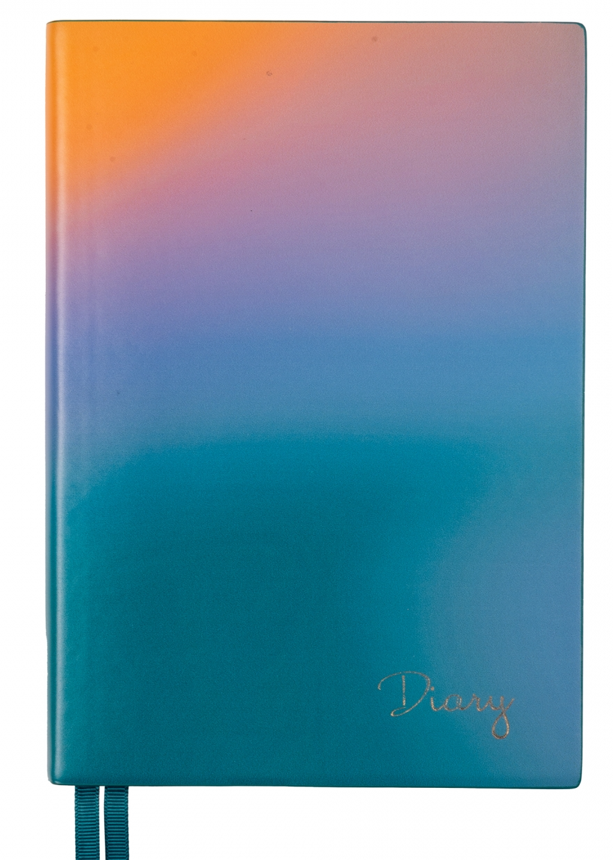 Ежедневник датированный А5 2024, "Riviera", твердый, 368 стр., градиент, 252482, Leo Planner