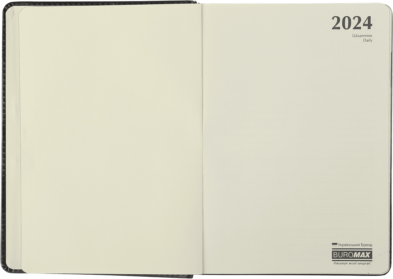 Ежедневник датированный A5, 2024, Velour, черный, BM.2134-01 1