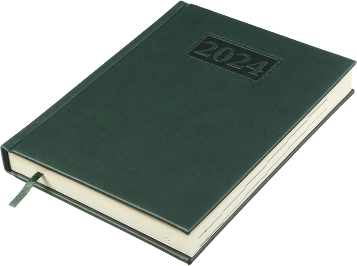 Щоденник датований A5, 2024, Gentle, зелений, BM.2109-04 1