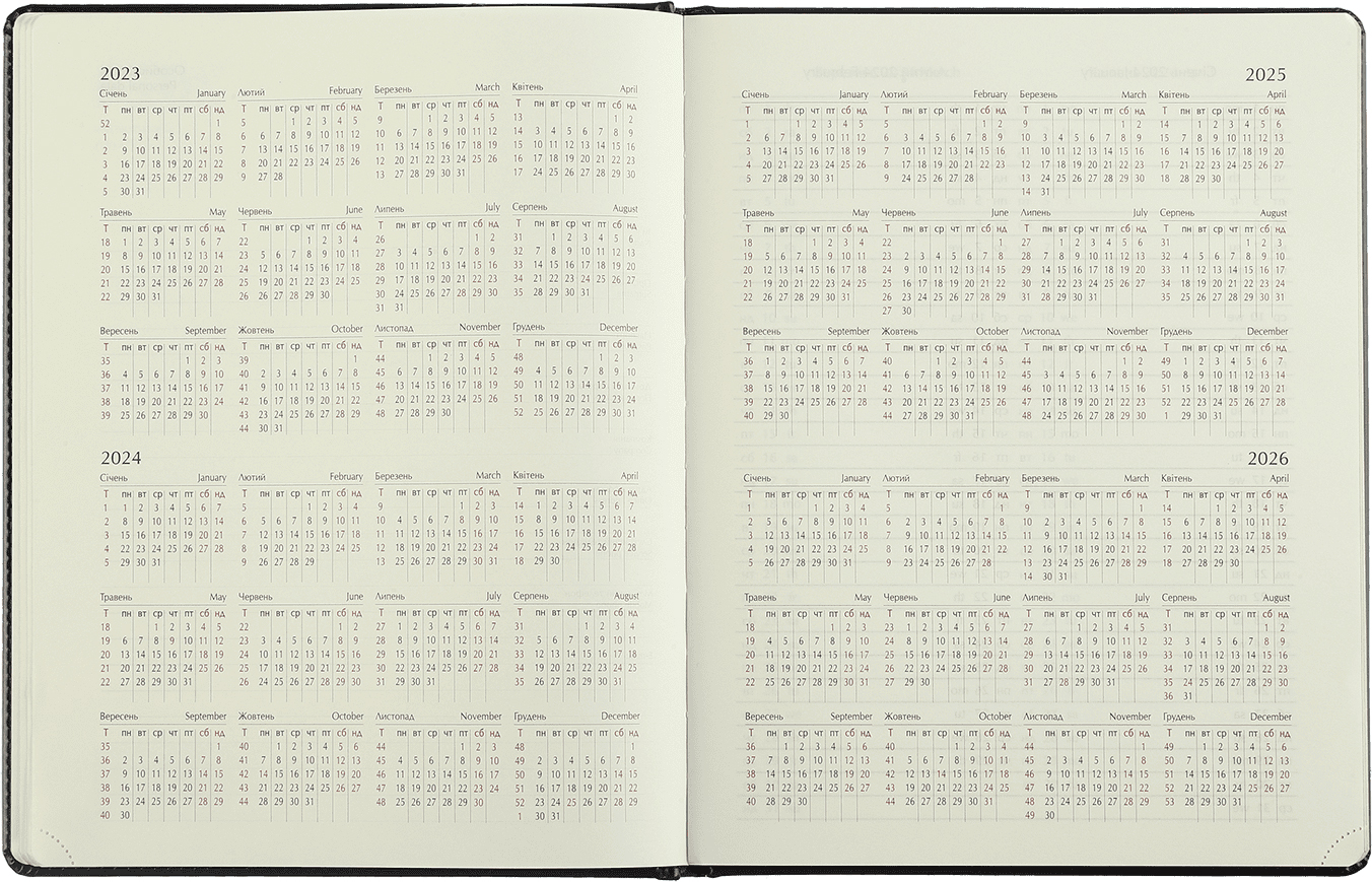 Еженедельник датированный А4, 2024, Bravo, синий, BM.2780-02 4