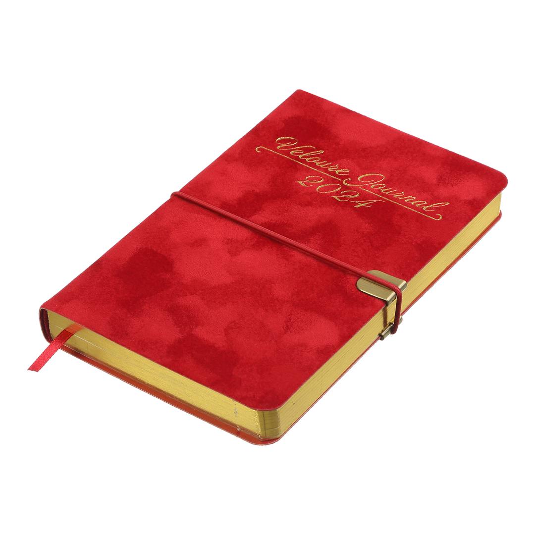 Щоденник датований А6, 2024, Velour, червоний, BM.2512-05 1
