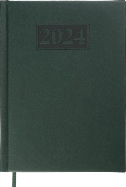 Щоденник датований A5, 2024, Gentle, зелений, BM.2109-04