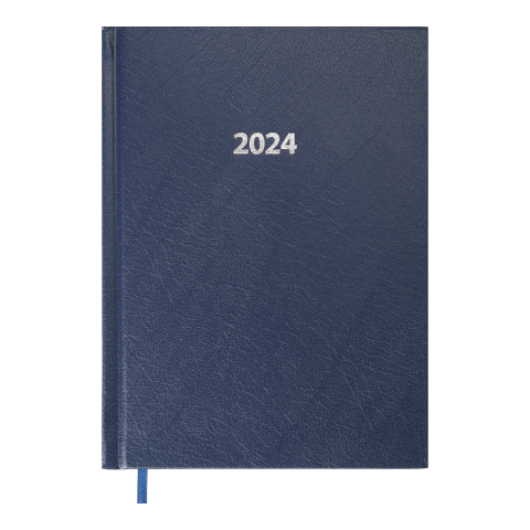 Щоденник датований A5, 2024, Strong, темно-синій, BM.2129-03