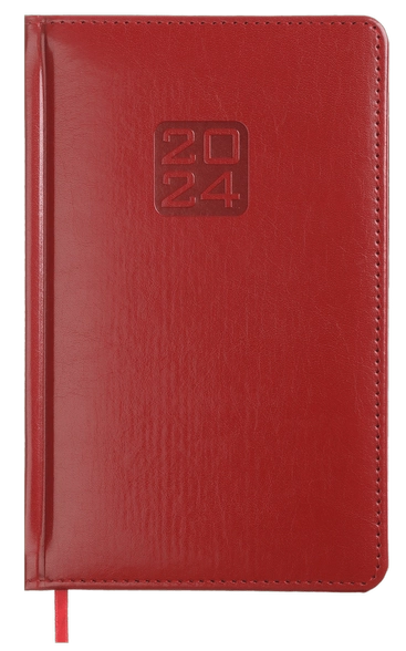 Еженедельник датированный А5, 2024, Bravo, красный, BM.2706-05