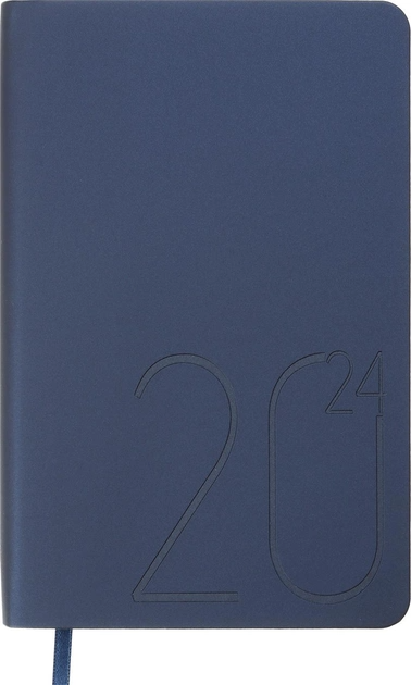 Щоденник датований A6, 2024, Steel, синій, BM.2517-02