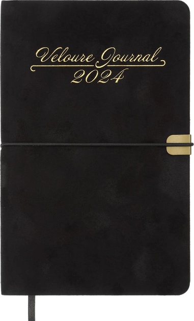 Еженедельник датированный А5, 2024, Velour, черный, BM.2710-01