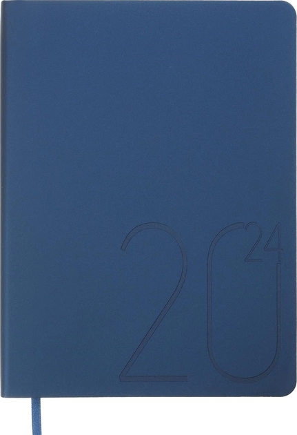 Щоденник датований A5, 2024, Steel, темно-синій, BM.2127-03