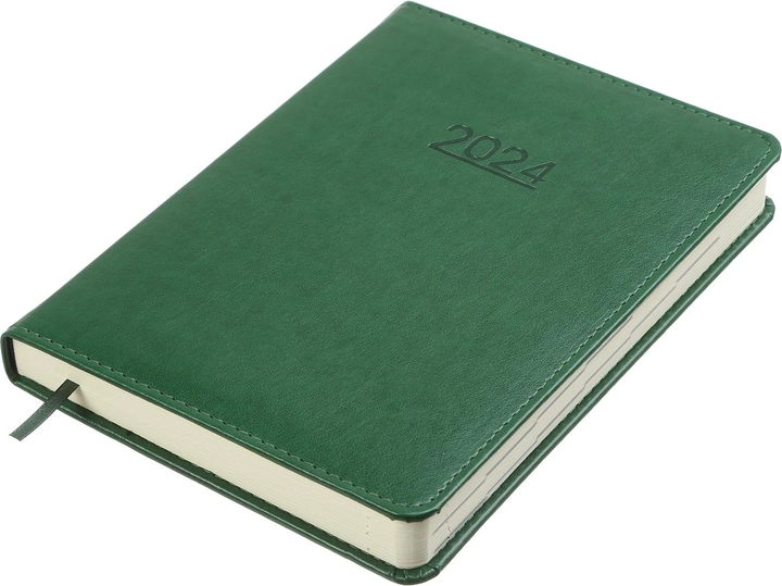 Щоденник датований A5, 2024, Prime, зелений, BM.2196-04 1