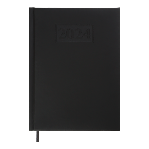 Щоденник датований A5, 2024, Gentle, чорний, BM.2109-01