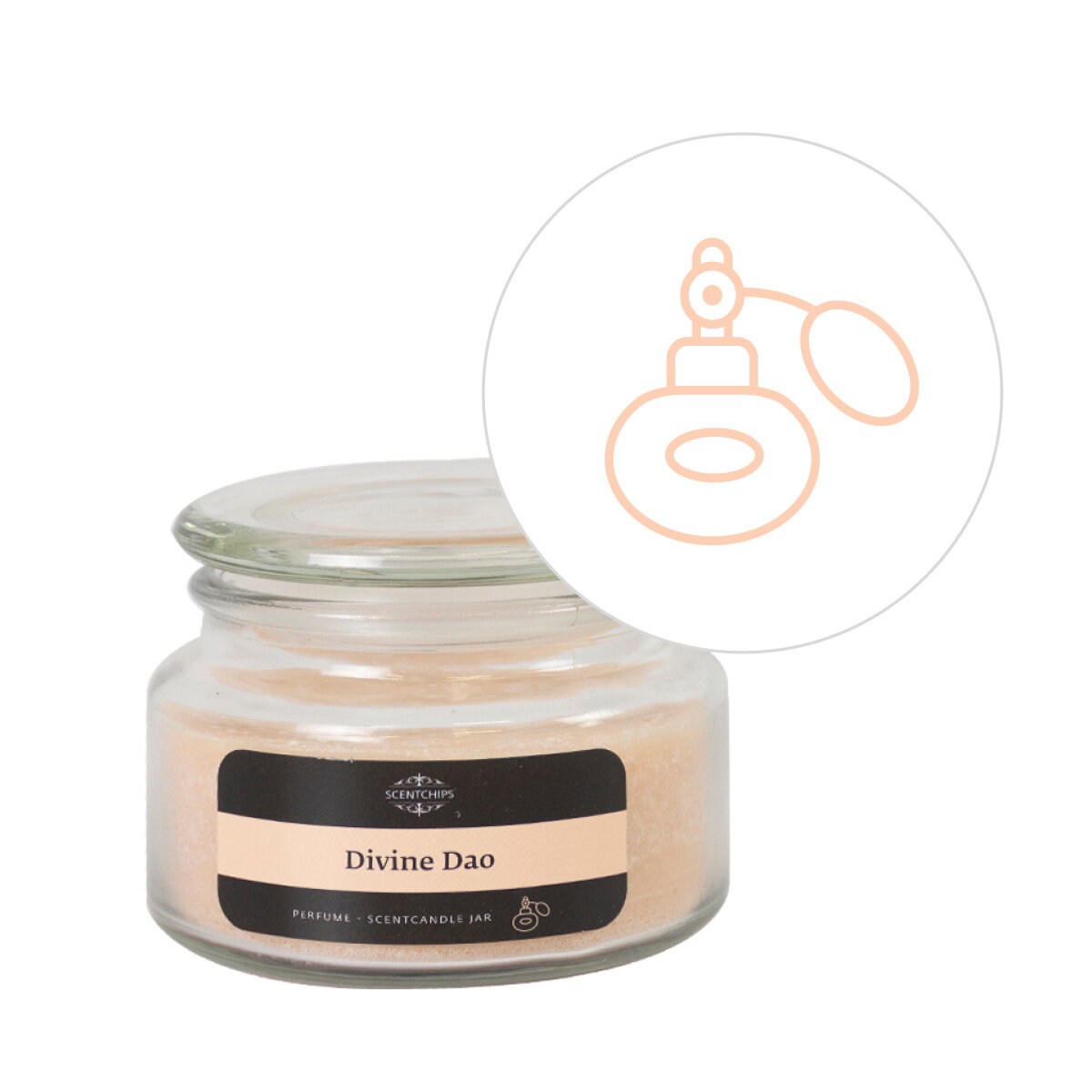 Аромасвічка у скляній банці Scentchips Божественний Дао 240 г/50 год. горіння, 255102 1