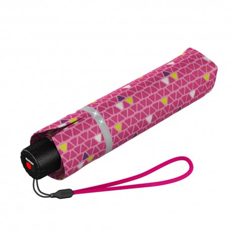 Зонт складной Rookie Manual Triple Pink Reflective, Knirps 1
