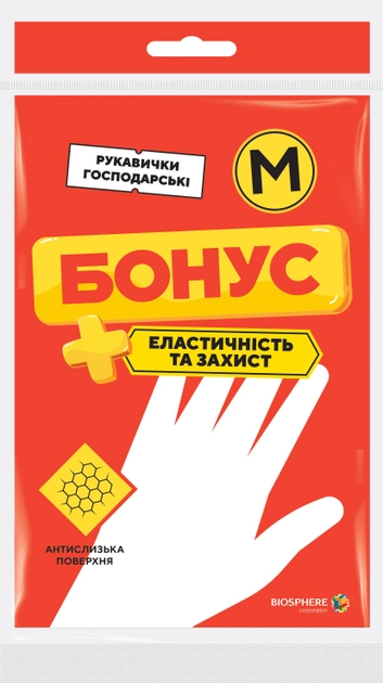 Рукавички БОНУС гумові універсальні M, 17100314