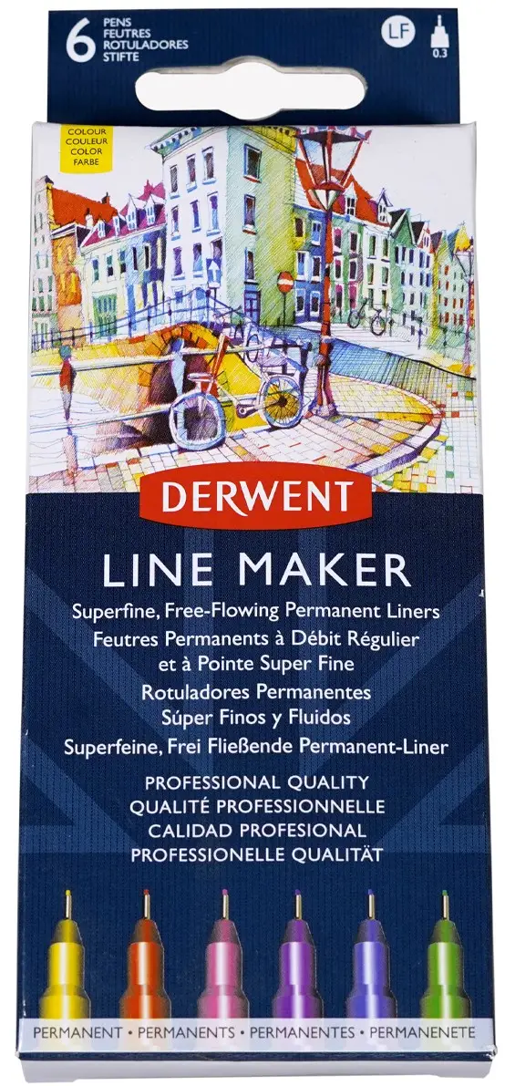 Набір лінерів Line Maker Colour, 6 шт, Colour, 2305576