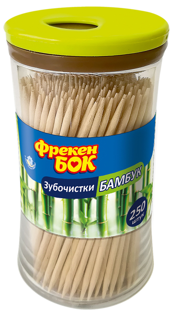 Зубочистки ФБ бамбукові 250 шт, 12100294