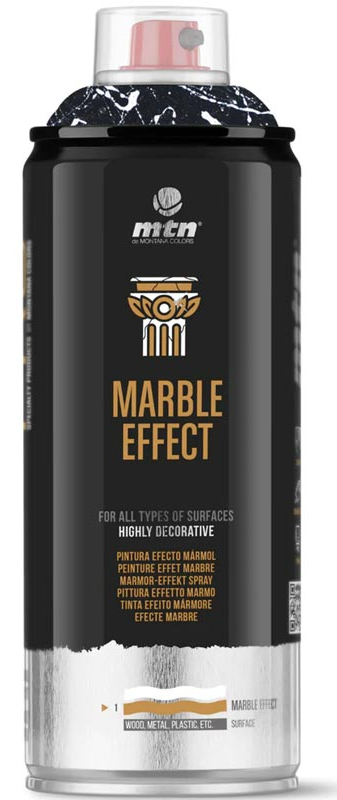 Аерозольна фарба MTN PRO Marble Effect White 400мл, EX014PM9010