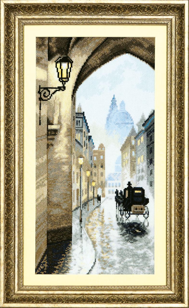 Набір для вишивання Crystal Art ВТ-171 "Старе місте, яке вмите дощем" 19,5*39 см, ТМ "Чарівна мить"