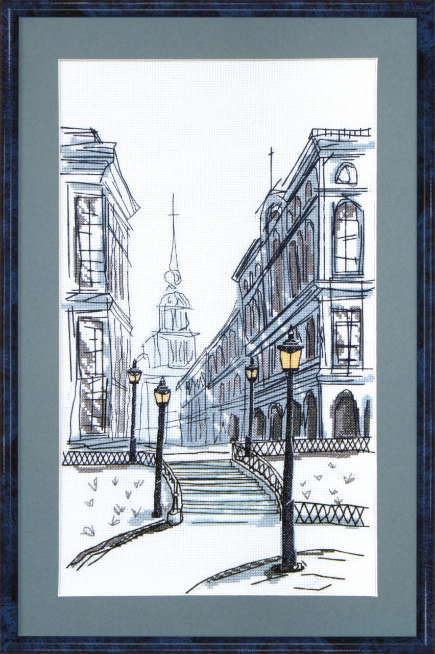 Набор для вышивания Crystal Art ВТ-009 "Таинственный город" 21*36 см, ТМ "Чаривна мыть"