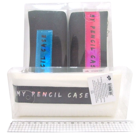 Пенал PT "My pencil case" 18*8*2,5 см, PVC, микс 3 вида, 1255