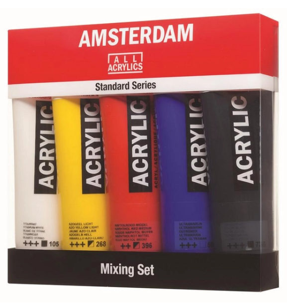 Набір акрилових фарб Amsterdam Standart, Mixing Set, 5*120 мл, Royal Talens 1
