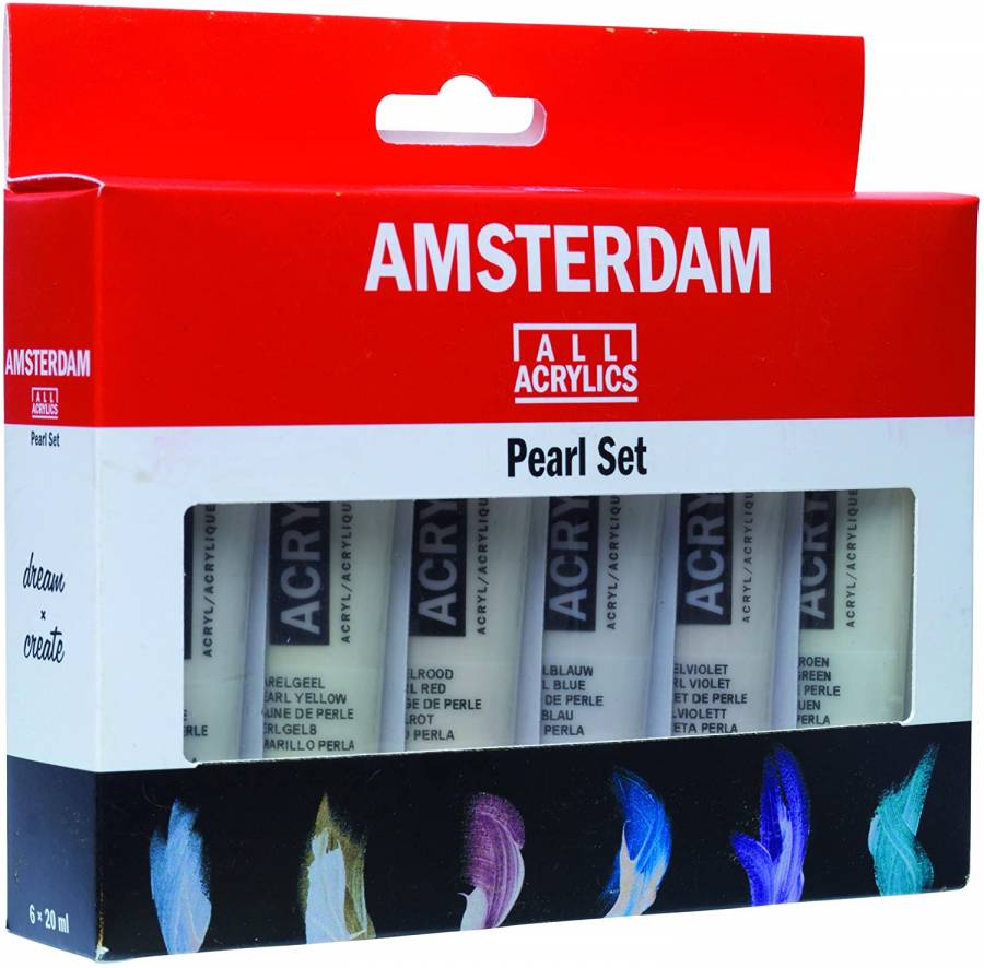 Набір акрилових фарб Amsterdam Standart 6*20 мл пермамутр Royal Talens