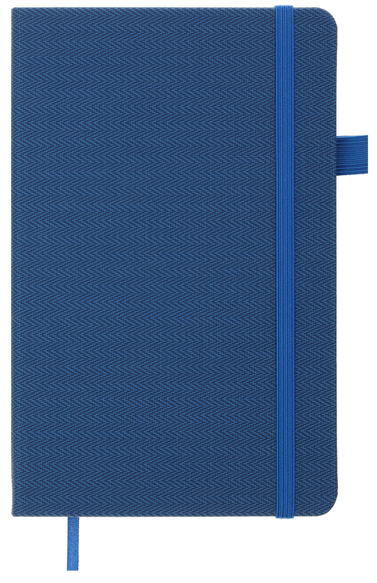 Книжка записна Tweed 125*195, 96 арк., лін., обкл. штучна шкіра, синій, BM.291263-02 1