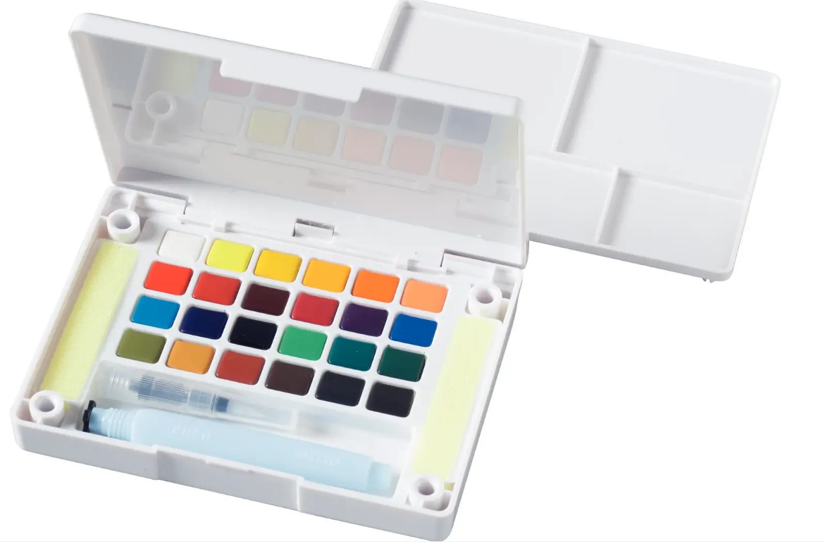 Набір акварельних фарб 24 кол. Koi Watercolors Sketchbox, Sakura 1