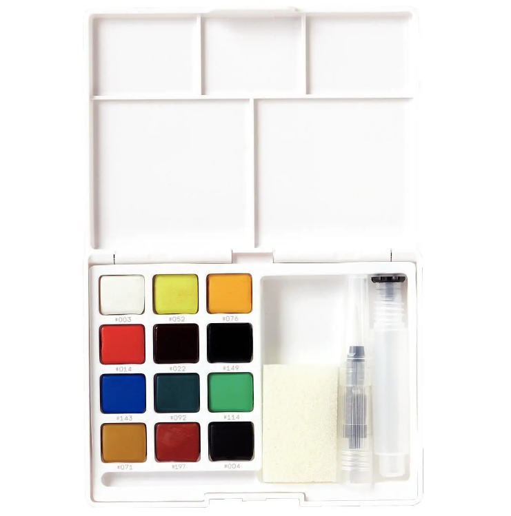 Набір акварельних фарб 12 кол. Koi Watercolors Sketchbox, Sakura 1