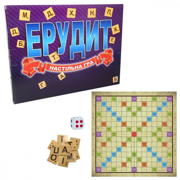 Гра настільна "Ерудит" (укр) 30451, ТМ "Strateg" 1