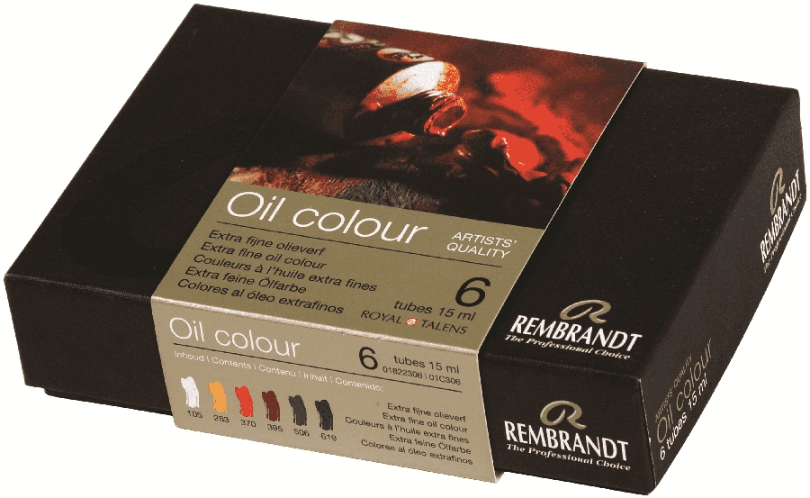 Набір олійних фарб Rembrandt, 6*15 мл., карт.коробка, Royal Talens