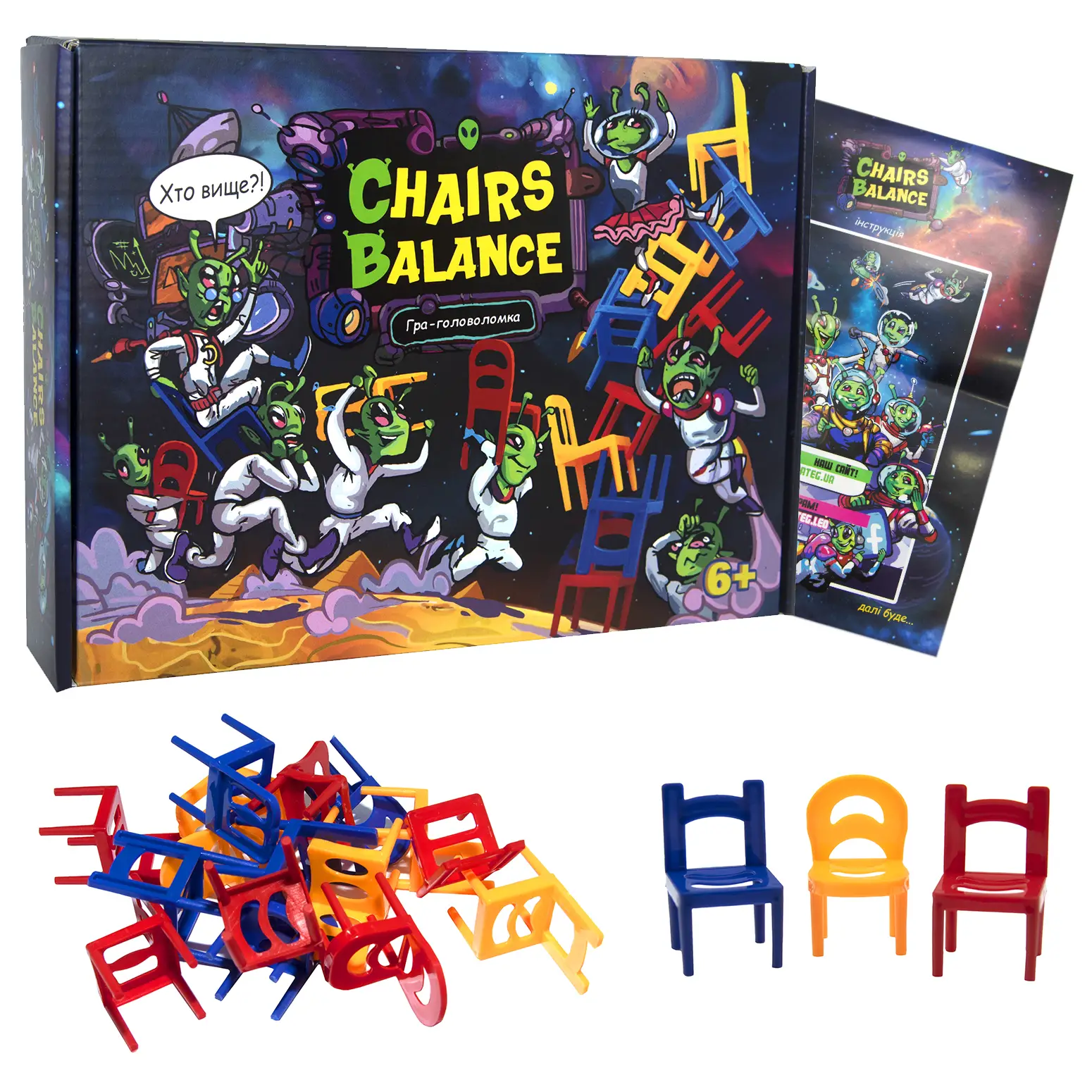 Гра настільна "Chairs Balance" (укр) 30408, ТМ "Strateg" 1