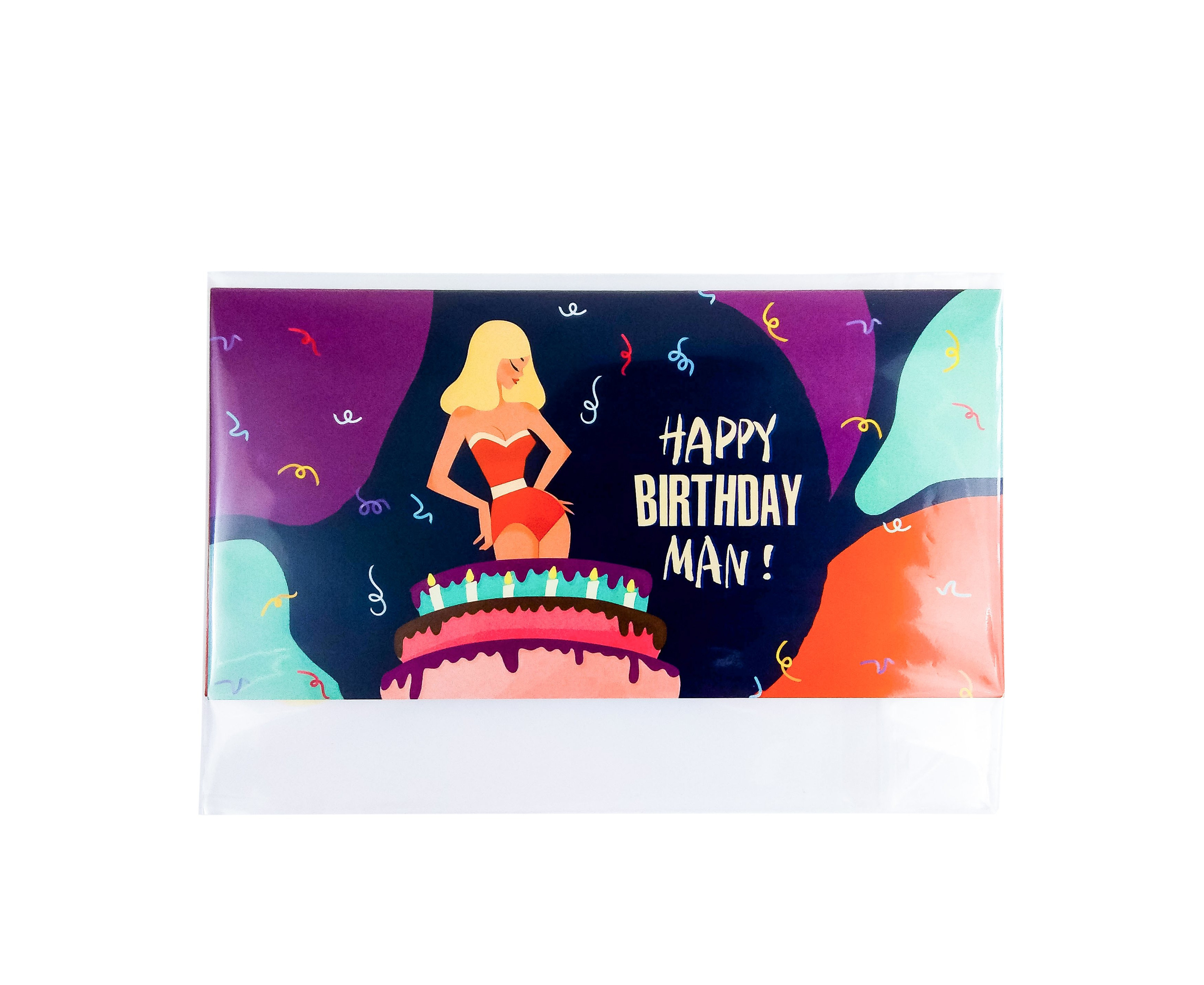 Конверт для грошей "Happy Birthday man!", PDK2808