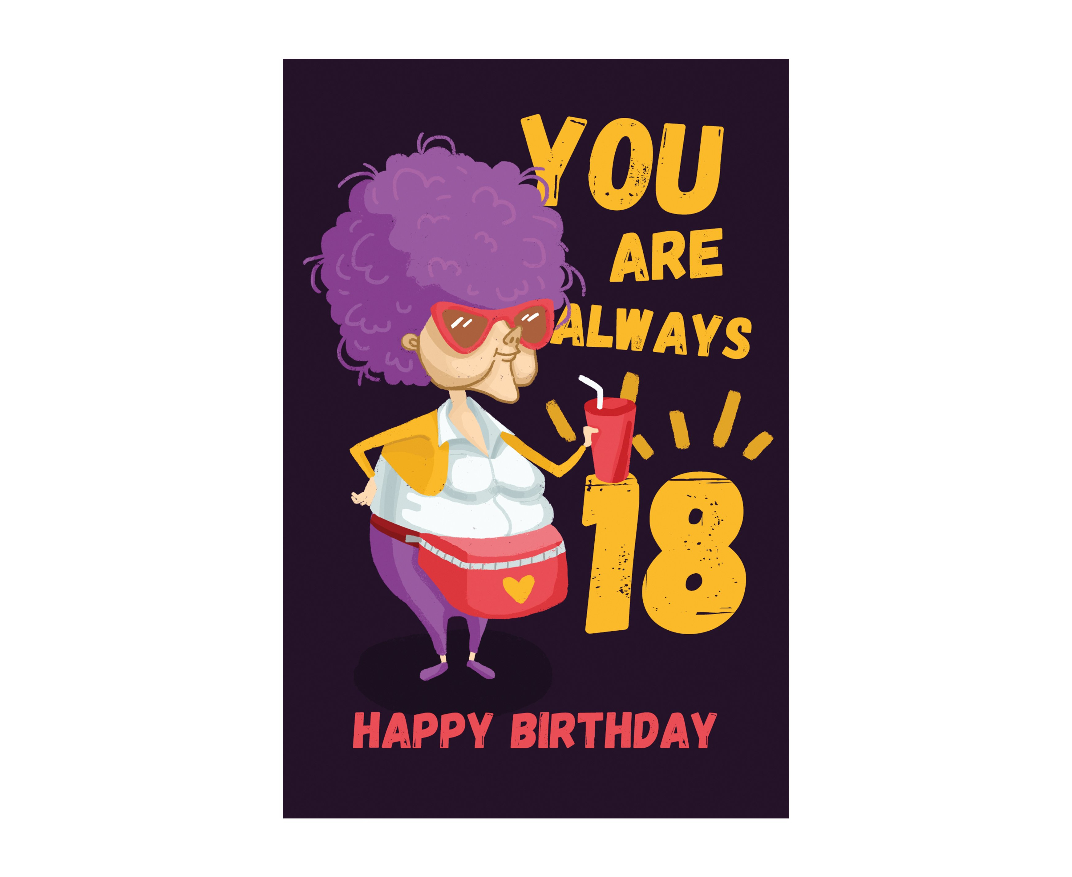 Листівка "U r always 18", PDK2208