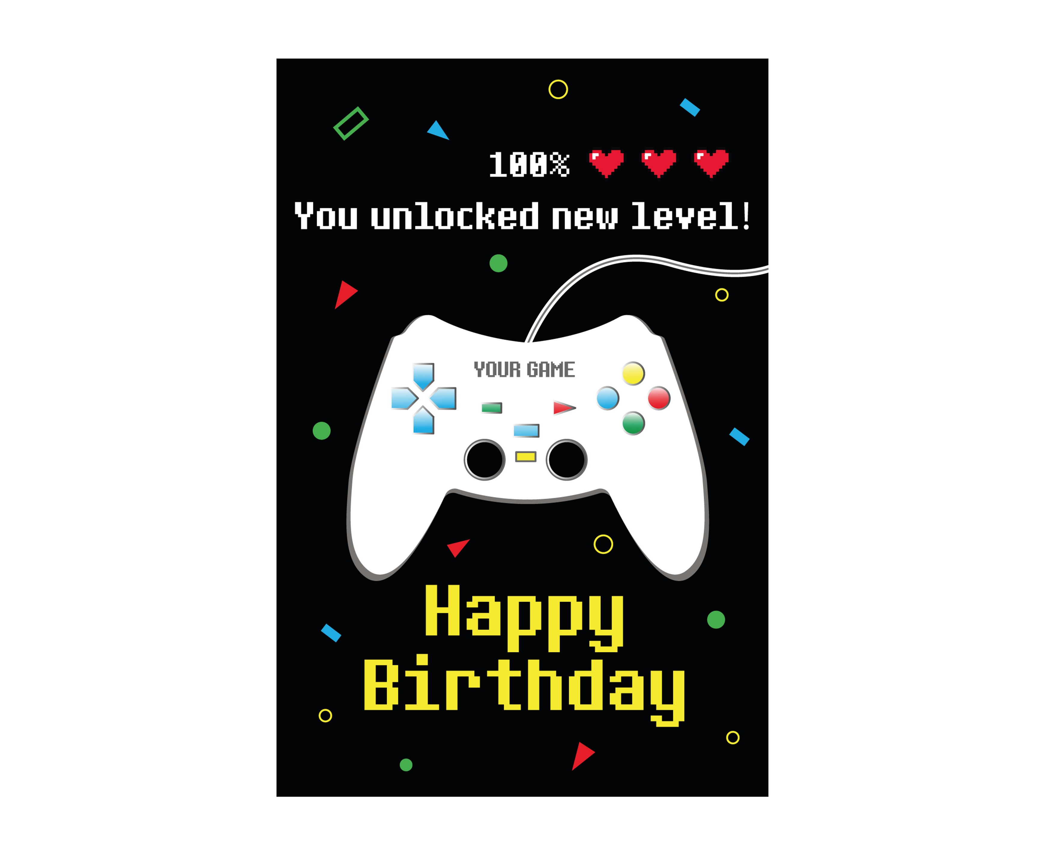 Листівка "You unloked new level...", PDK2209