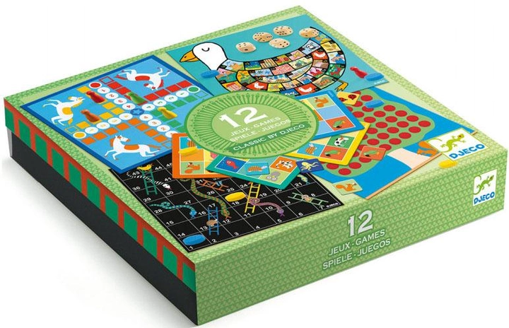 Набор классических игр 12 в 1, DJ05218, DJECO 1