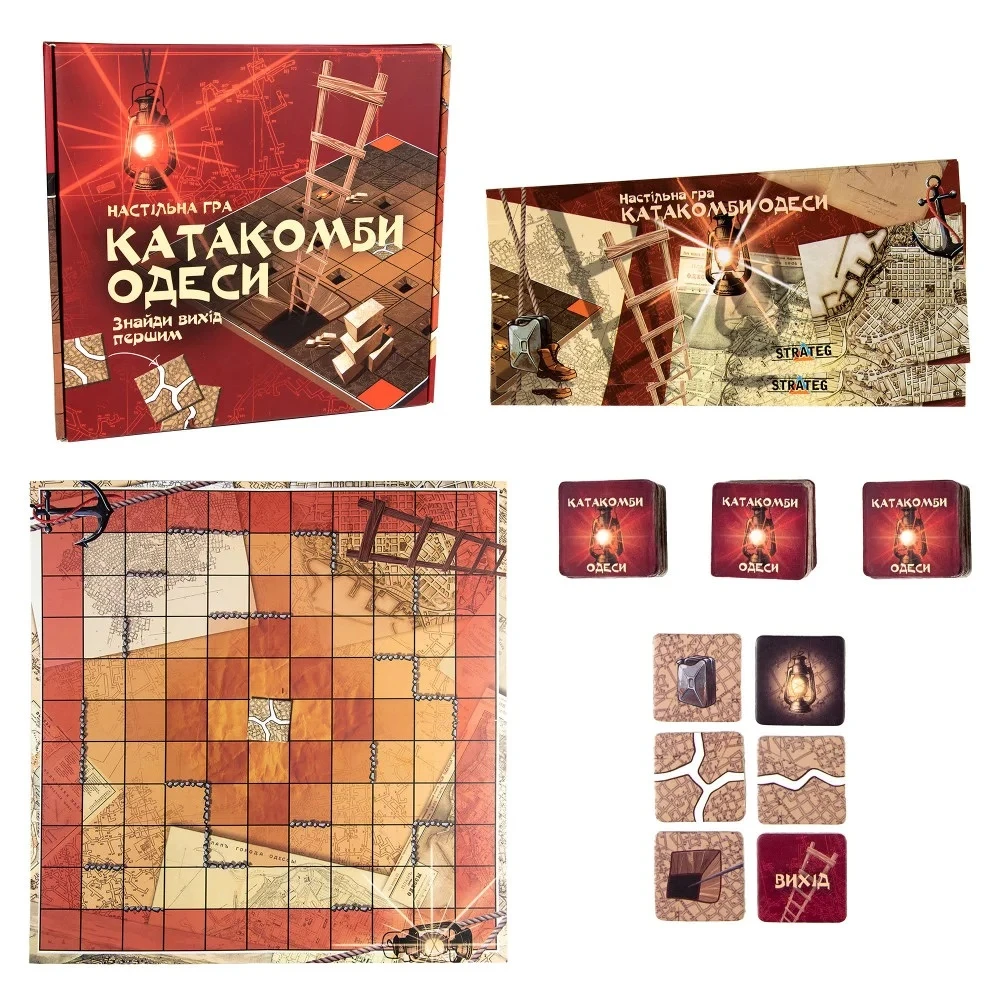 Гра настільна "Катакомби Одеси" (укр) 30285, ТМ "Strateg" 1