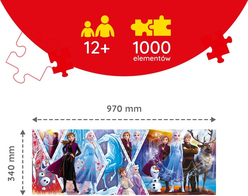 Пазл "1000" - Панорама - Крижане серце-2,Disney Frozen 2, Trefl, 29048 2