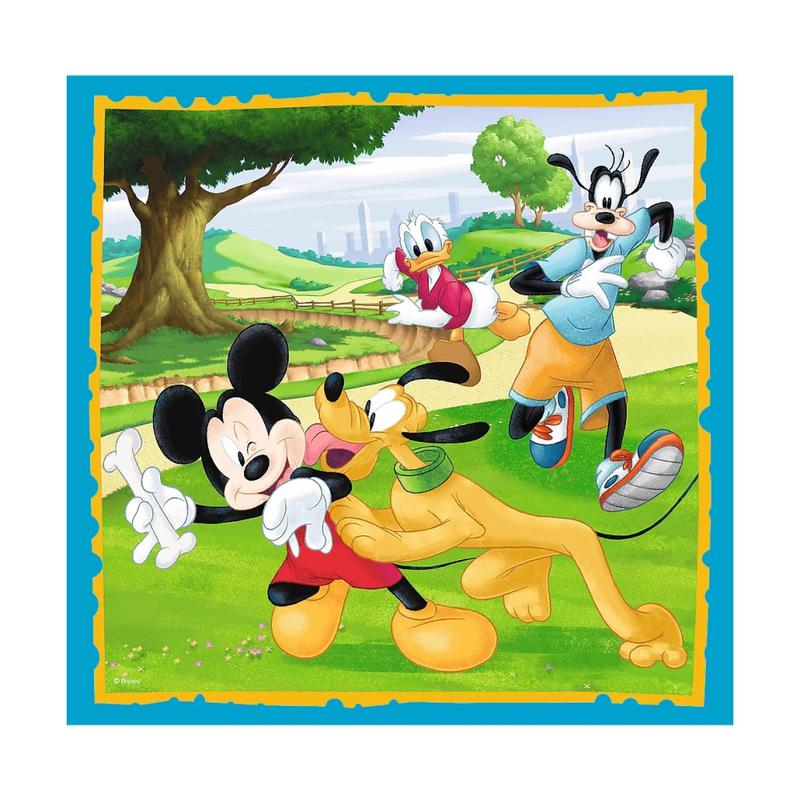 Пазл "3 в 1" - Міккі Маус з друзями, Disney, Trefl, 34846 2